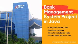 Banking Software Project in Java with MySql JDBC  Java Project for beginners  Bank Management [upl. by Ledniahs]