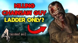 Can You Kill the Chainsaw Guy With Only a Ladder in Resident Evil 4 [upl. by Asa]