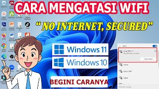 Cara Memperbaiki “No Internet Secured” di Windows 10 amp 11 [upl. by Alene]