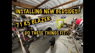 Installing New Bedsides on the 71 K5 Blazer Do They Fit Right [upl. by Hguh167]