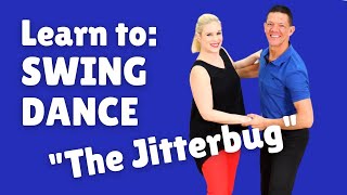 Easy Swing Dance Steps for Beginners  The Jitterbug [upl. by Narra2]