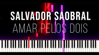 Salvador Sobral  Amar Pelos Dois ESC 2017 Winner Portugal Piano Tutorial [upl. by Aihsilat198]