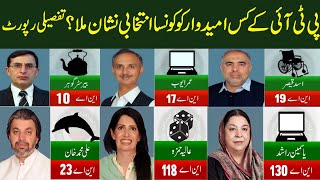 PTI Kay Kon Say Candidate Ko Konsa Intikhabi Nishan Mila  Mukamal Tafseelat  Special Report [upl. by Fritzie929]