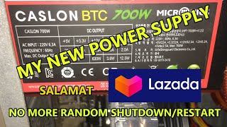 Micronics Caslon BTC 700w 80plus Bronze  Lazada Unboxing [upl. by Atte]