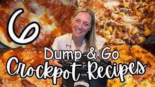 6 NEW DUMP amp GO CROCKPOT DINNERS  The Easiest Crockpot Recipes [upl. by Lathrop]