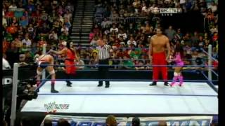 The Great Khali amp Layla vs Antonio Cesaro amp Aksana  SmackDown 372012 [upl. by Esemaj]