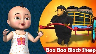 Baa Baa Black Sheep Nursery Rhyme  3D Animation Rhymes amp Songs for Children [upl. by Anastasius]