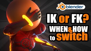 Inverse or Forward kinematics  Blender animation tutorial [upl. by Sihon]