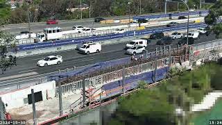 Warringah Freeway Upgrade time lapse  Wednesday 30 October 2024 [upl. by Ettevroc]