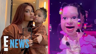 Kylie Jenner Throws EPIC Birthday Bash for Stormi amp Aire Featuring a Stormi Mascot  E News [upl. by Jak]