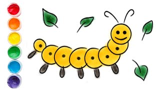 Easy drawing for Kids  Insect  How to draw Insects [upl. by Eseilenna]