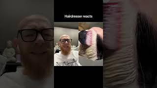 Hairdresser reacts to a very cool color transformation [upl. by Sedecrem]