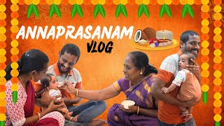 😍1ST FOOD CEREMONY OF OUR YOHANSATHYA❤️அன்னப்ராசனம் CEREMONY VLOG👶5 MONTH BABY FOOD🍱 [upl. by Tirzah44]