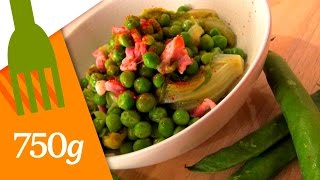 Recette de Petits pois à la Française  750g [upl. by Nodnorb]