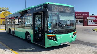 Autobuses urbanos de San Fernando repintados al nuevo color [upl. by Attirb]