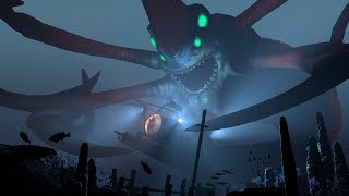 Subnautica Prawn Suit VS Reaper Leviathan [upl. by Yblek]