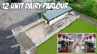 Pearson Milking Technology 12 Unit Dairy Parlour with Manual Drafting [upl. by Oshinski]