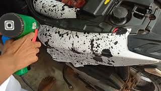 Aprilia 160 Full Wrapping  white and black [upl. by Fretwell]