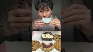 Crumbl mukbang cookies cookie [upl. by Emelyne483]