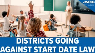 School districts going against NC start date law [upl. by Brunell71]