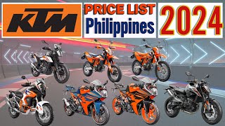 KTM Price List in Philippines 2024 [upl. by Ulick]