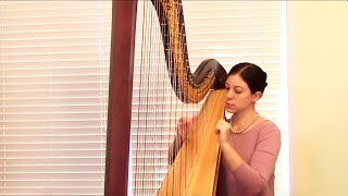 Marelles no 8 by Bernard Andrès Inspirational Videos for Young Harpists 33 [upl. by Soalokcin]