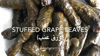 Stuffed grape leaves INSTANT POT  ورق عنب  warak dawali [upl. by Mowbray620]