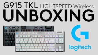 Logitech G915 TKL LIGHTSPEED Wireless Keyboard UNBOXING [upl. by Esertap]