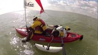 Rigging the Hobie Outback for sailing [upl. by Irrac]