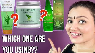 Best ALOE VERA GEL  Moisturizer To Be Used  Unsponsored Review by Preity Prerna  Reviewरविवार [upl. by Ellerred]