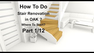 How to do Stair Renovation in OAK Where to start part 112 [upl. by Wilfreda]