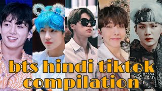 Bts hindi tiktok compilation😘💜 latest tiktok compilation part10 [upl. by Wolfy]