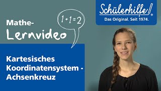 Kartesisches Koordinatensystem zeichnen 🎓 Schülerhilfe Lernvideo Mathe [upl. by Leuname]