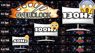 Como hacer Overclock a monitor 60Hz 100Hz 130Hz [upl. by Nitsir]