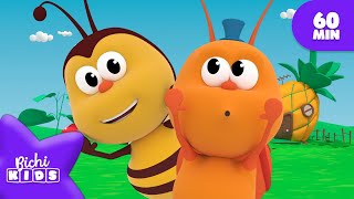 🐌 CoCo Si BeBe 🐝 60 Min 🐞 BICHIKIDS 🐞 Canciones para niños 🌈 MIX  El Reino Infantil [upl. by Hess]