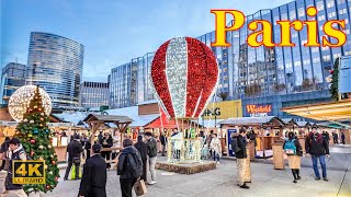 Paris France 🇫🇷 Paris Christmas Market 2024  Marché de Noël 2024  Paris 4K  A Walk In Paris [upl. by Daile788]