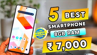 8GB RAM  Top 5 Best Smartphone Under 7000 in 2023  Best Phone Under 7000 [upl. by Rednave]