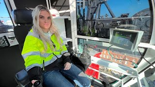 Young crane driver scales new heights as only woman in the job [upl. by Clara]