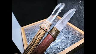 自製水晶魔法棒。DIY magic wand （with Natural Quartz）。 [upl. by Seedman]