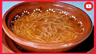 SOPA DE FIDEO SENCILLA  COMO HACER SOPA DE FIDEO [upl. by Gram540]