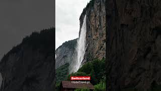 📍 Switzerland  Staubbachfall waterfall in Lauterbrunnen ❯ Wycieczki z OndaTravelpl [upl. by Lahcsap889]