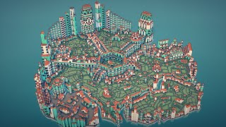 Townscaper Creating Small Towns Timelapse Session 68 [upl. by Leafar]