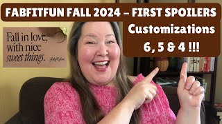 FabFitFun Spoilers  Fall 2024  Customization 6 5 amp 4 Spoiler [upl. by Billye]