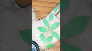 Leaf mehndi  Henna leaves  மருதாணி இலை mehndi hennadesign shorts [upl. by Hassett]