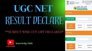 ugc net resultugc net final answerkey outugc net subject wise cutt off ugc net result out [upl. by Alliscirp]