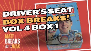 Drivers Seat Box Breaks Vol 4 Box 1  1988 Donruss [upl. by Eceela702]