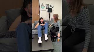 Husbands prosthetic leg prank astonishes wife shorts [upl. by Ehling]