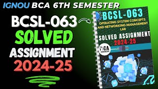 BCSL063 Solved Assignment 202425 JulyJanuary  IGNOU BCA 6th Semester [upl. by Adle]