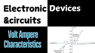 Volt ampere characteristics of pn junction  Electric Devices amp Circuits [upl. by Essie36]