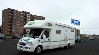 Freedom Convoy Arrives in Kirkcaldy 2014 08 17 13 41 38 [upl. by Etnaed]